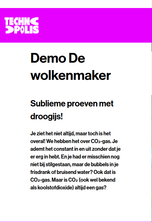 Screenshot van het betrokken element