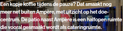 Screenshot van het betrokken element