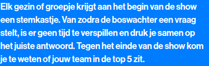 Screenshot van het betrokken element