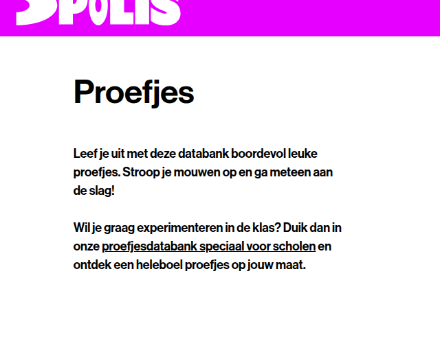 Screenshot van het betrokken element