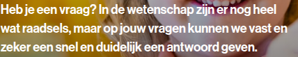Screenshot van het betrokken element