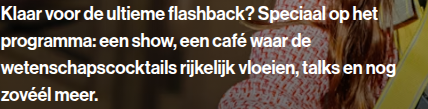 Screenshot van het betrokken element