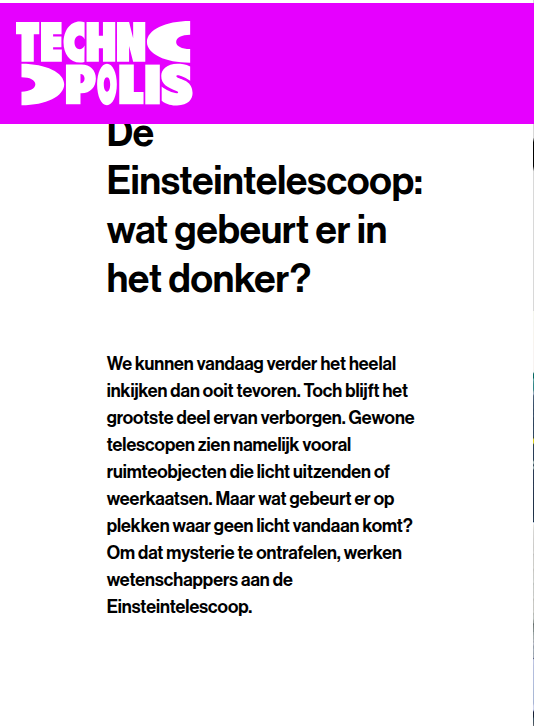 Screenshot van het betrokken element