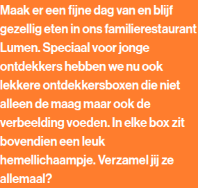 Screenshot van het betrokken element