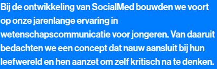 Screenshot van het betrokken element