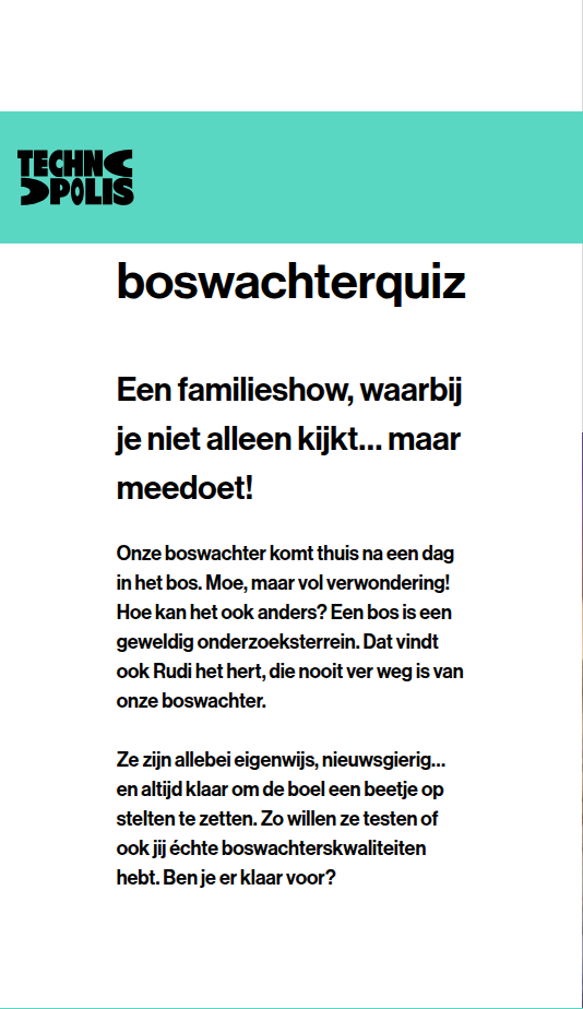 Screenshot van het betrokken element
